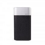 Wholesale 4000 mAh Leather Style Ultra Compact Portable Charger External Battery Power Bank (White)